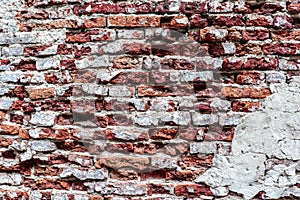 Brick red and cement dirty background