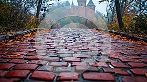 Brick Road Leading to Emerald City Castle