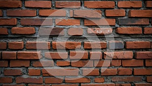 brick rough background, brick structure with space for an inscription