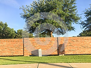 Brick screen walls and sound walls in Dallas-Fort Worth area, Te