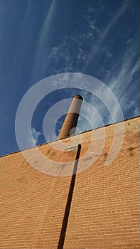 Brick smoke stack
