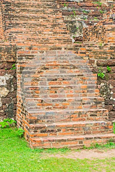 brick stair in park