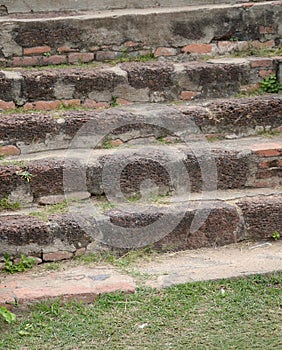 brick staircase in the park