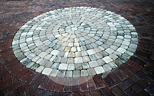 Brick and Stone circular walkway