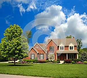 Brick Suburban 2-Story Home