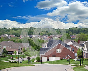 Brick Suburban Homes