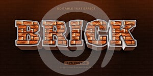 Brick text effect