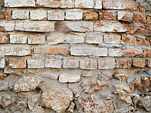 A Brick texture background. Old wall surface