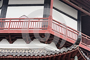 The brick tower style pavilion - Chinese Jiangnan typical Shengjin tower