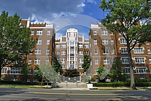 Brick townhouse