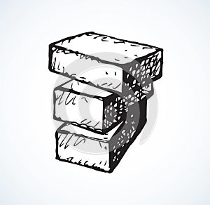 Brick. Vector drawing