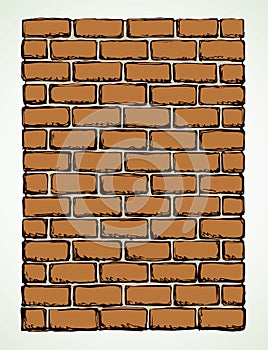 Brick. Vector drawing