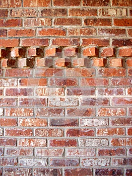 Brick wall with accent pattern