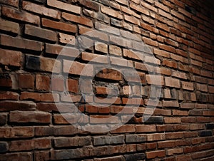 Brick Wall amzing Photogrpah Light and night view ai generated