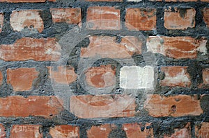 Brick wall background, material, cement. Wallpaper