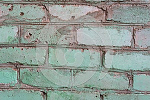 Brick wall background Old green Bricks Wall Pattern brick wall texture or brick wall background on day noon light for interior or