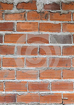 Brick wall background and stones photo