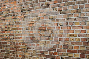 Brick wall background - brick stones perspective