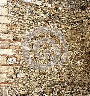 Brick wall background textured