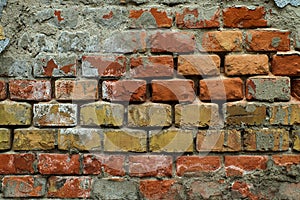 Brick wall background. Vintage and retro