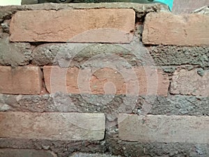 Brick wall backgrounds and textures closeup. photo