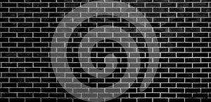 Brick wall, Black bricks wall texture background for graphic design