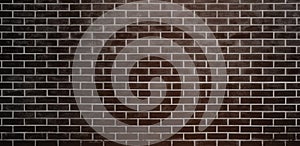 Brick wall, Black Brown bricks wall texture background for graphic design