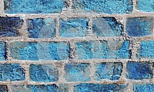 Brick wall.Brick wall of a building.Blue brick wall.Old Red Brick Wall with Lots of Texture and Color.