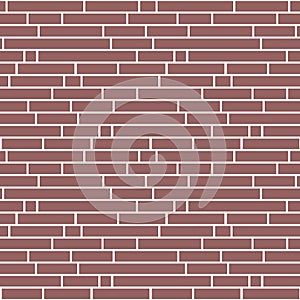 Brick wall brown red maroon seamless pattern vector illustration