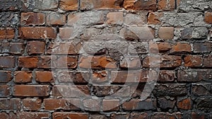 Brick wall with central fire hydrant