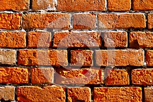Brick wall, closeup texture