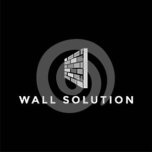 Brick Wall Construction Building Architecture Logo Design