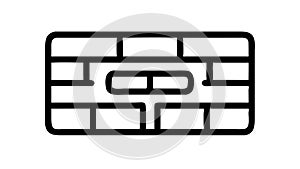 Brick Wall Construction Building Material Vector, vector design Generative AI