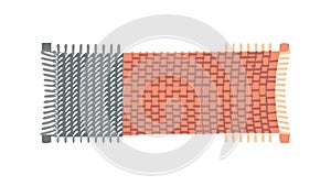 Brick Wall Construction Material Icon, vector design Generative AI