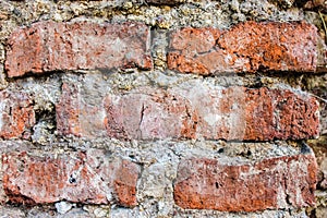 Brick Wall Detal Surface Closeup Architecture Material photo