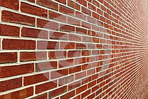 Brick Wall With Diminishing Perspective