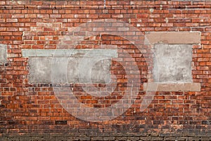 Brick Wall with False Windows