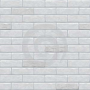 Brick wall gray seamless pattern background.