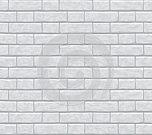 Brick wall gray seamless pattern background.