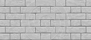 Brick wall grey seamless texture pattern background.