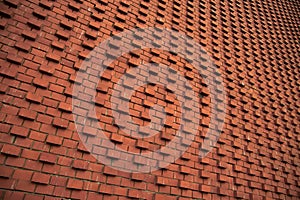 brick wall grunge perspective structure of building object background picture