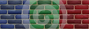 Brick wall, house facade texture for game
