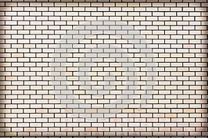 Brick wall in a house under construction