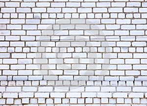 Brick wall in a house under construction