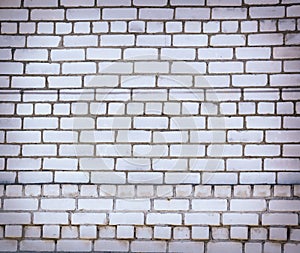 Brick wall in a house under construction