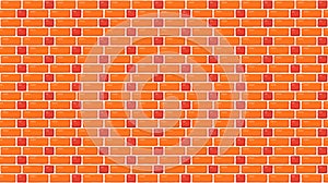 Brick wall masonry seamless pattern. Brown decorative brickwork repeating texture. Bricks rural background. Vector