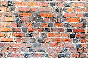 Brick wall of the old house