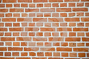 Brick wall, orange rustic look, background texture photo