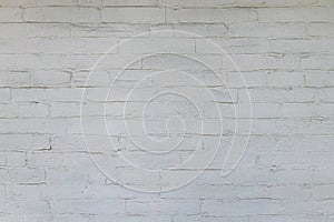 brick wall painted white