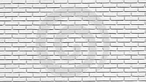Brick wall pattern backdrop.Abstract white brick wall decoration.Seamless white brick wall interior in modern building